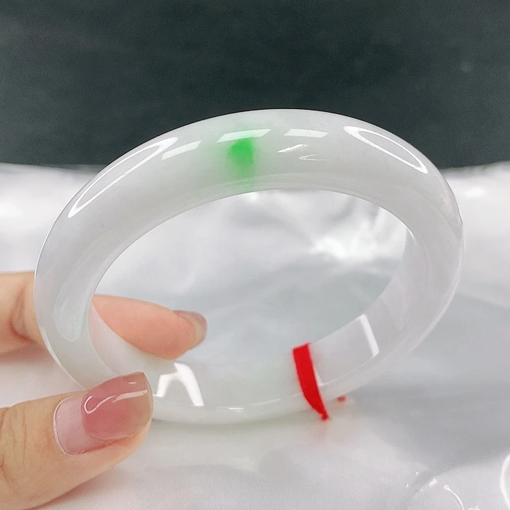 翡翠未镶嵌手镯圈58，40186