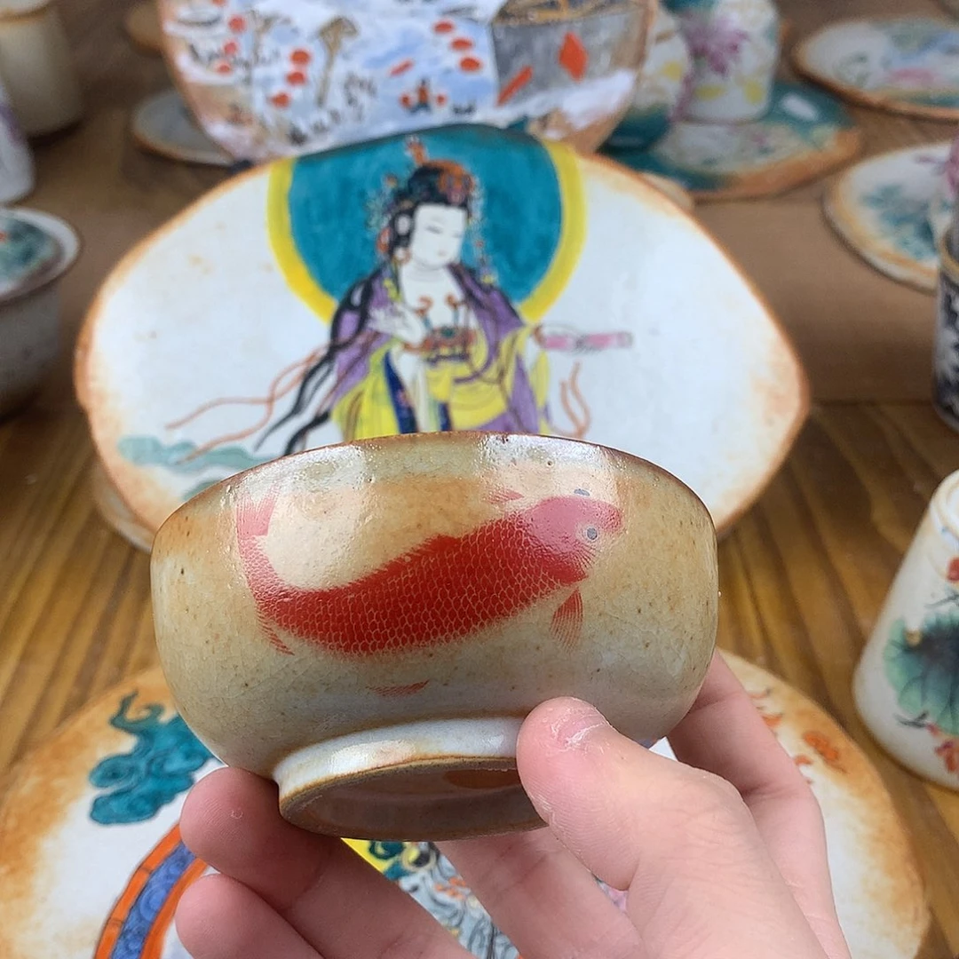 @***鲤杯景德镇陶瓷手作