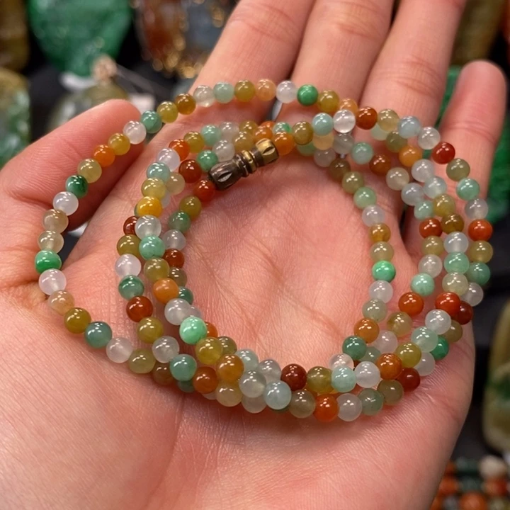 翡翠未镶嵌颈饰缅甸天然翡翠A货