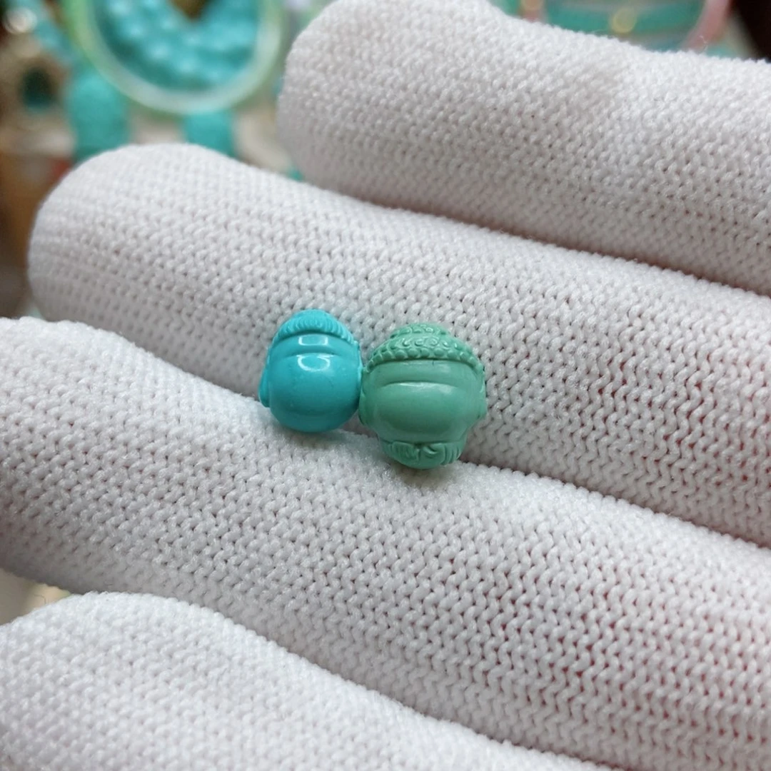 绿松石珠子未镶嵌