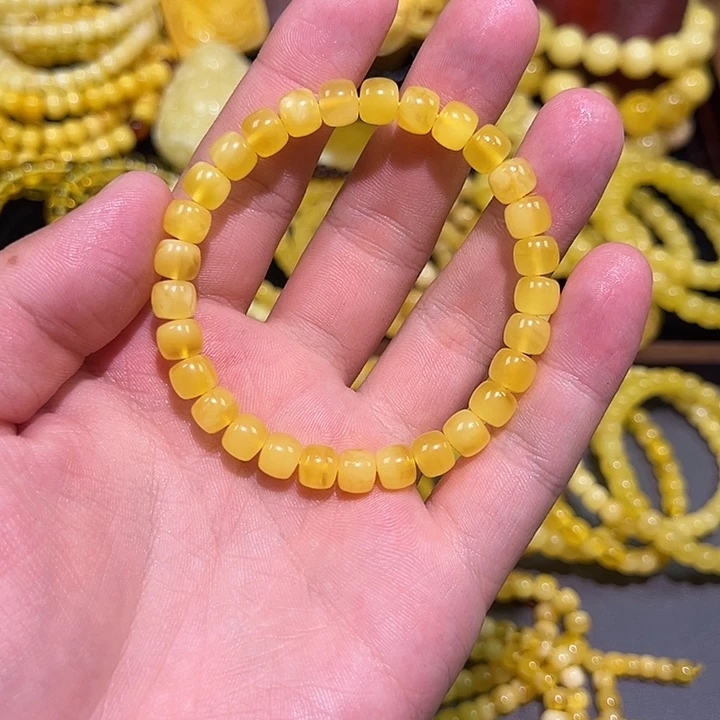 未镶嵌琥珀裸石手串