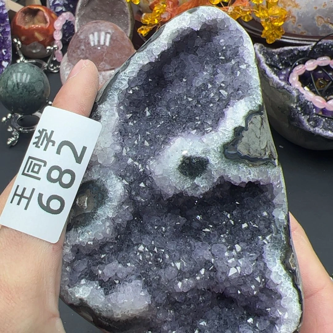 紫晶水晶摆件未镶嵌682