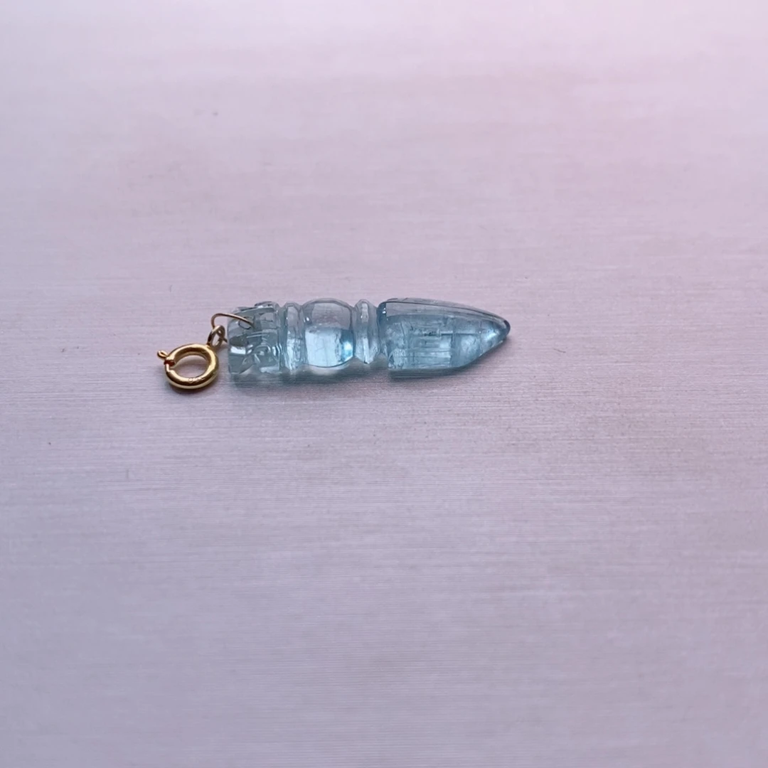 18K金镶嵌颈饰碧玺碧玺吊坠yy