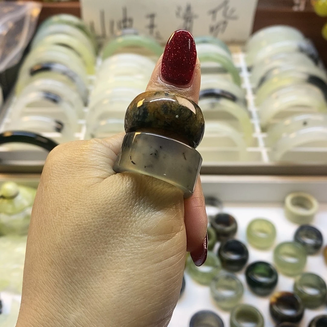 蛇纹石玉手镯未镶嵌暮*