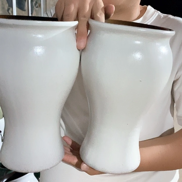 紫砂花盆口15高27瑕疵