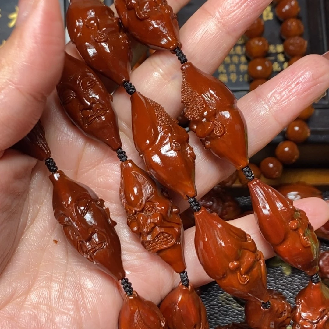 橄榄核吊坠十八罗汉长串11