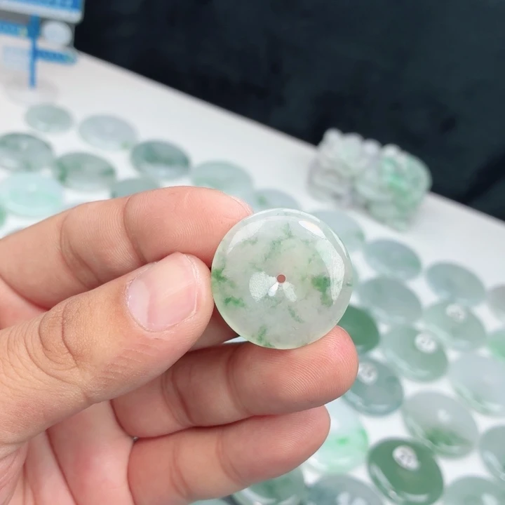 翡翠未镶嵌颈饰缅甸天然A货翡翠27.5-5.2