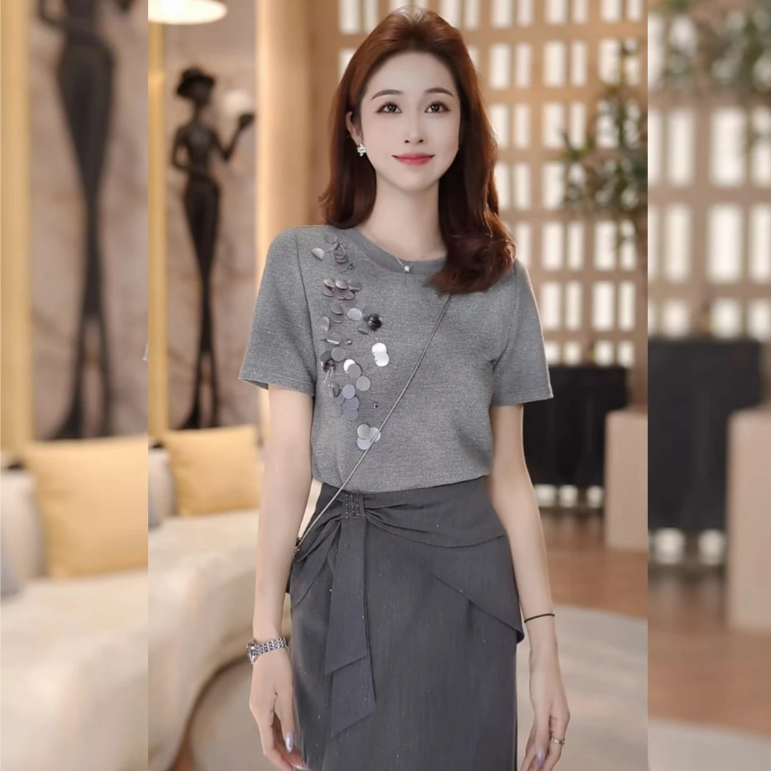 【林雪雪】新品潮流时尚休闲百搭套装250393