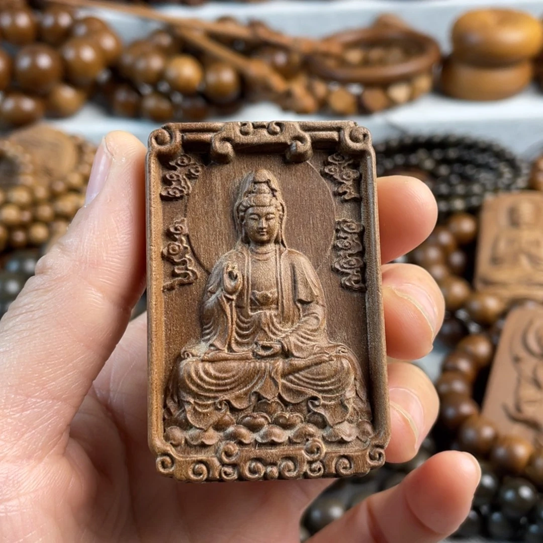 木老山檀香观音吊坠