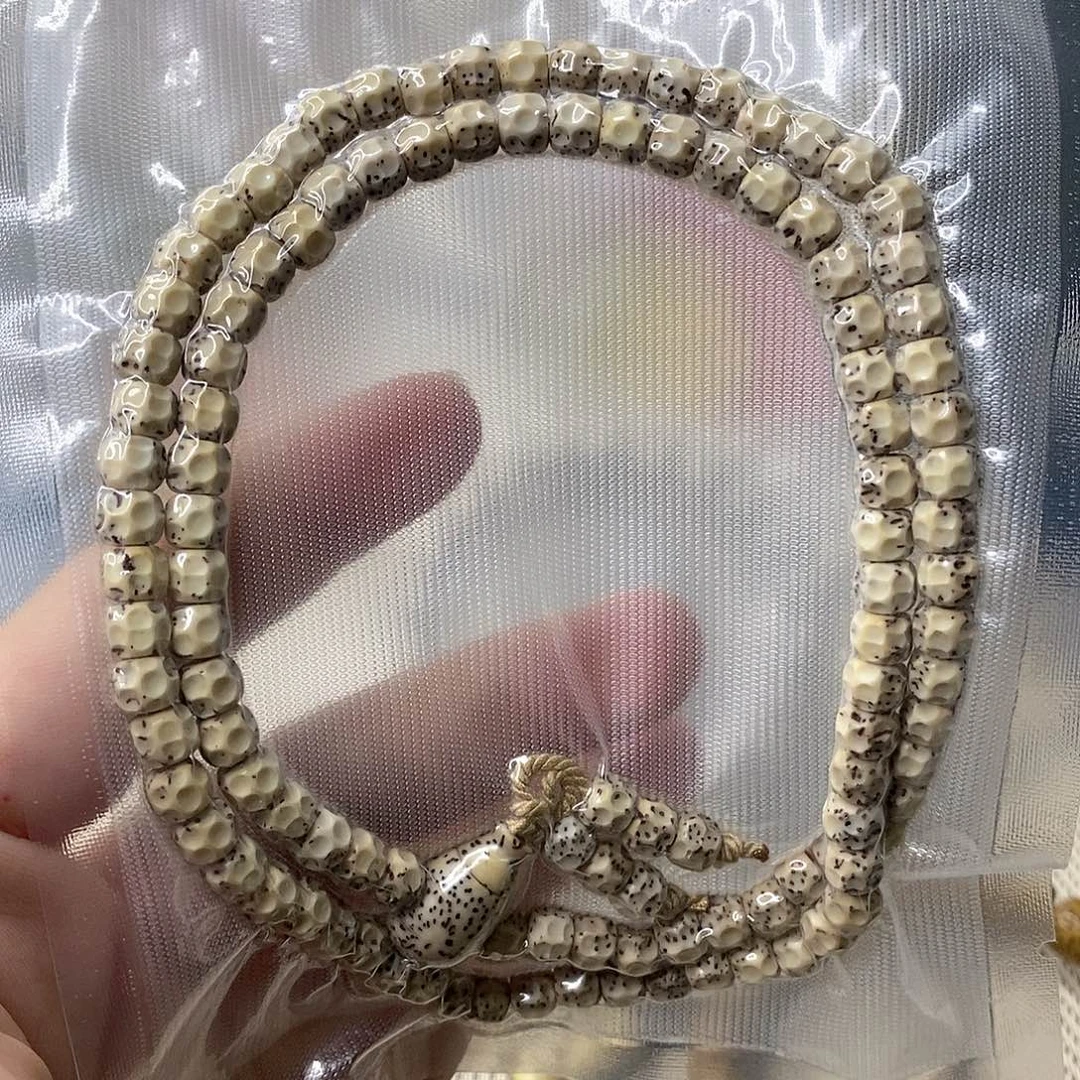 吊坠星月菩提石玉无相长串65