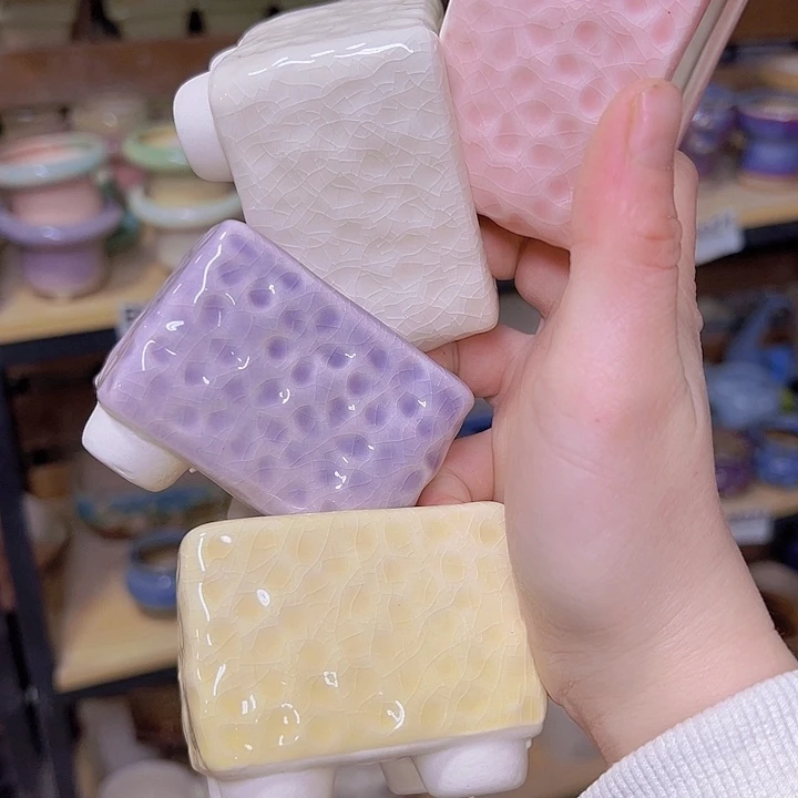 红陶陶瓷花盆当场满12包邮