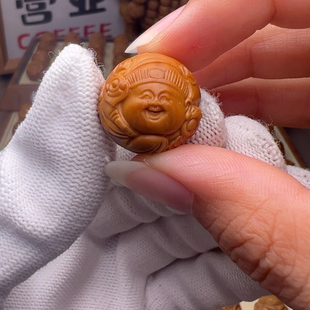 十***冬把件猴头核桃财迷全品有正常封口线