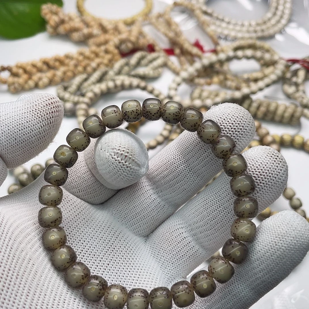 星月菩提手串黑冰8x7