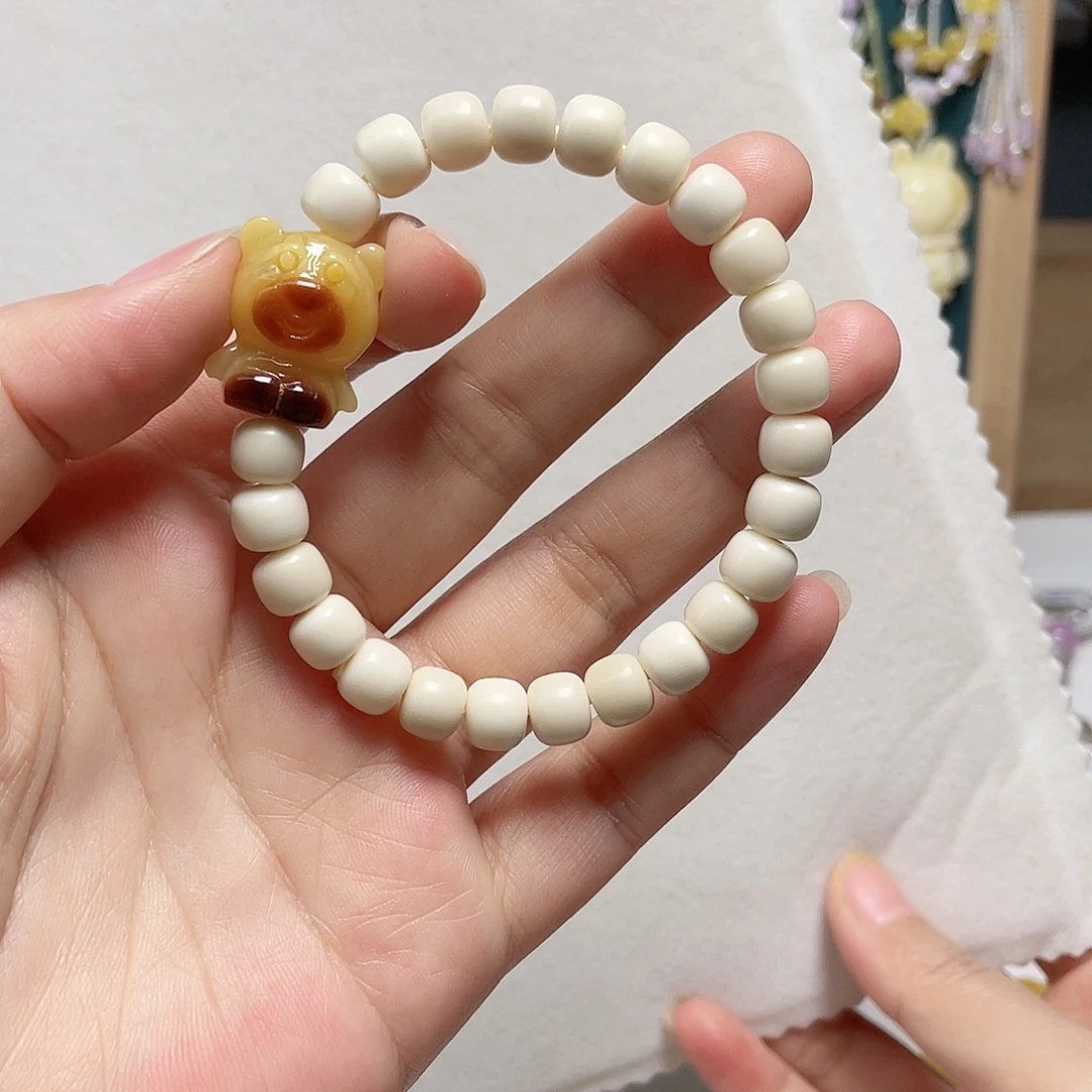 裸石琥珀未镶嵌蜜蜡手串