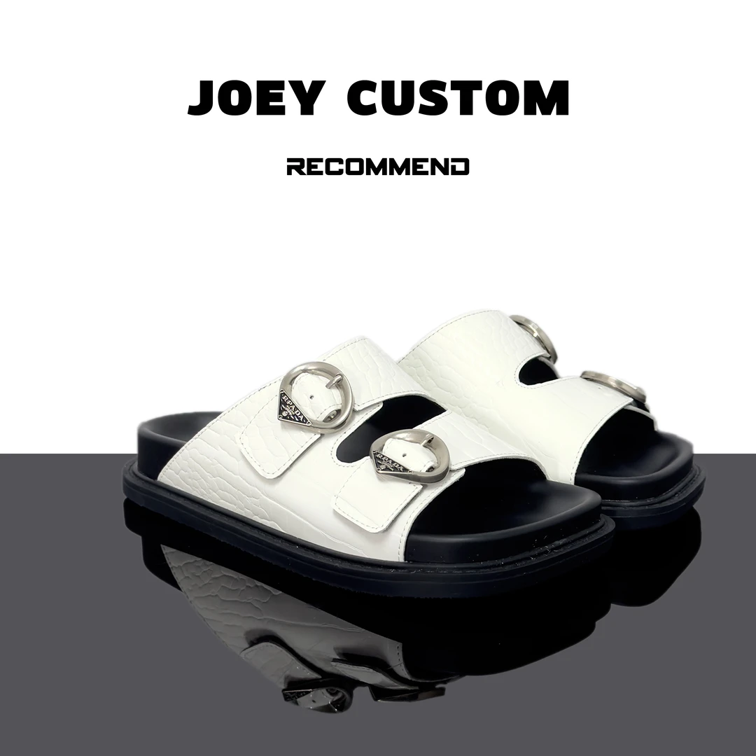 JOEY | 夏季上新鳄鱼纹双皮扣一字凉拖女时尚女拖  69-660