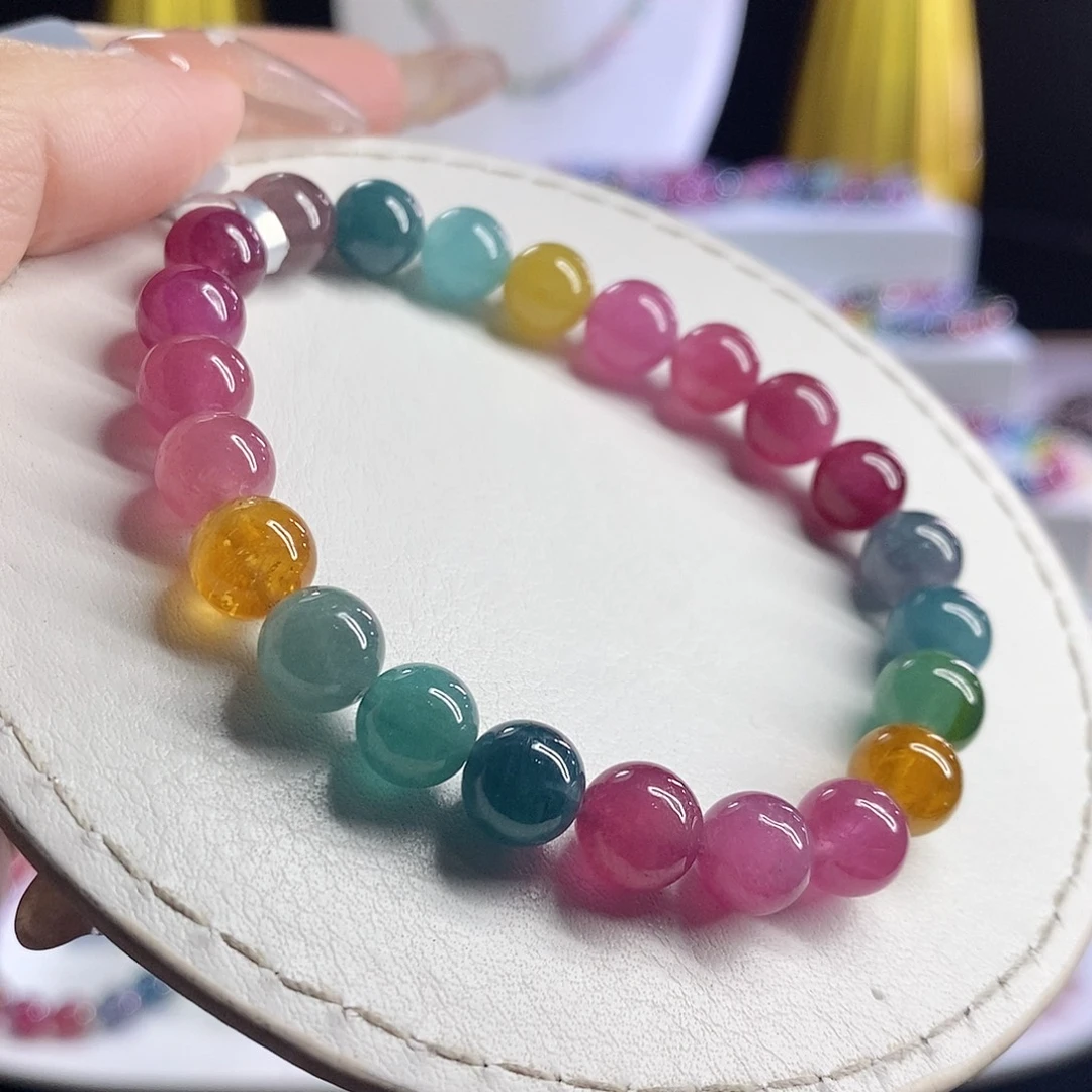 未镶嵌手链碧玺荧光