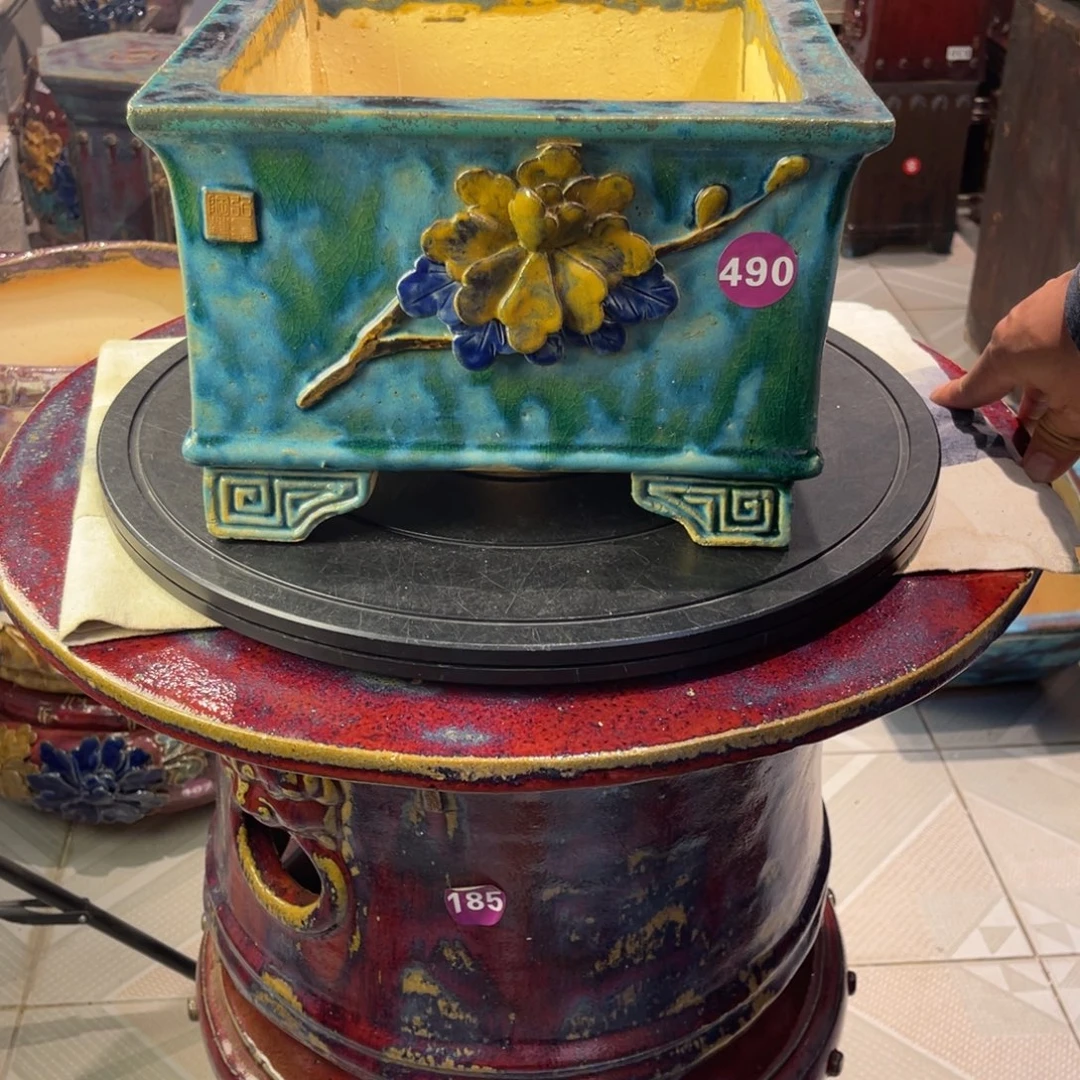 a***e石湾纯手工粗陶490方盆