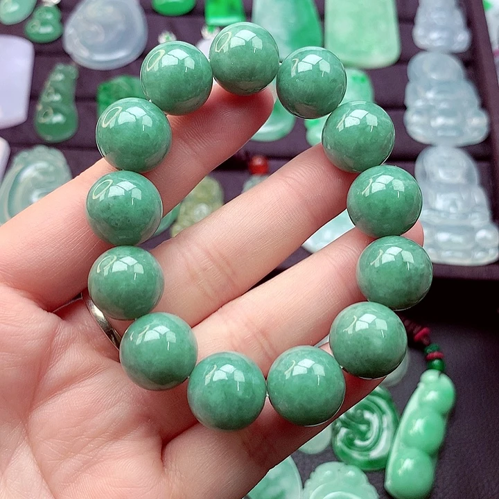 翡翠未镶嵌吊坠(不含链)手链