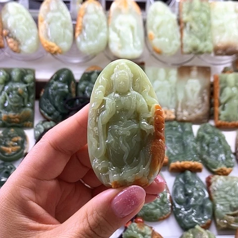 和田玉未镶嵌挂件