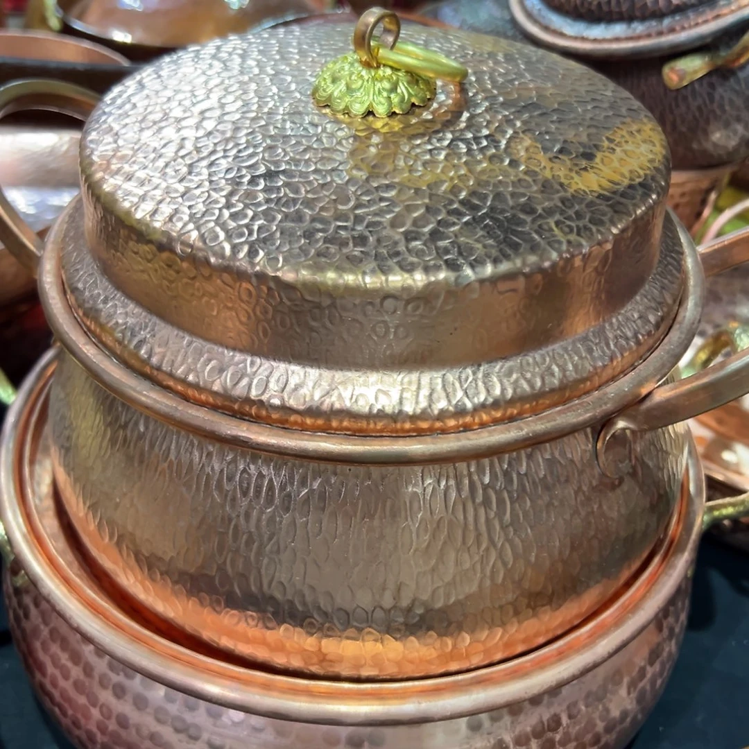 紫铜罗锅原色24cm电磁炉