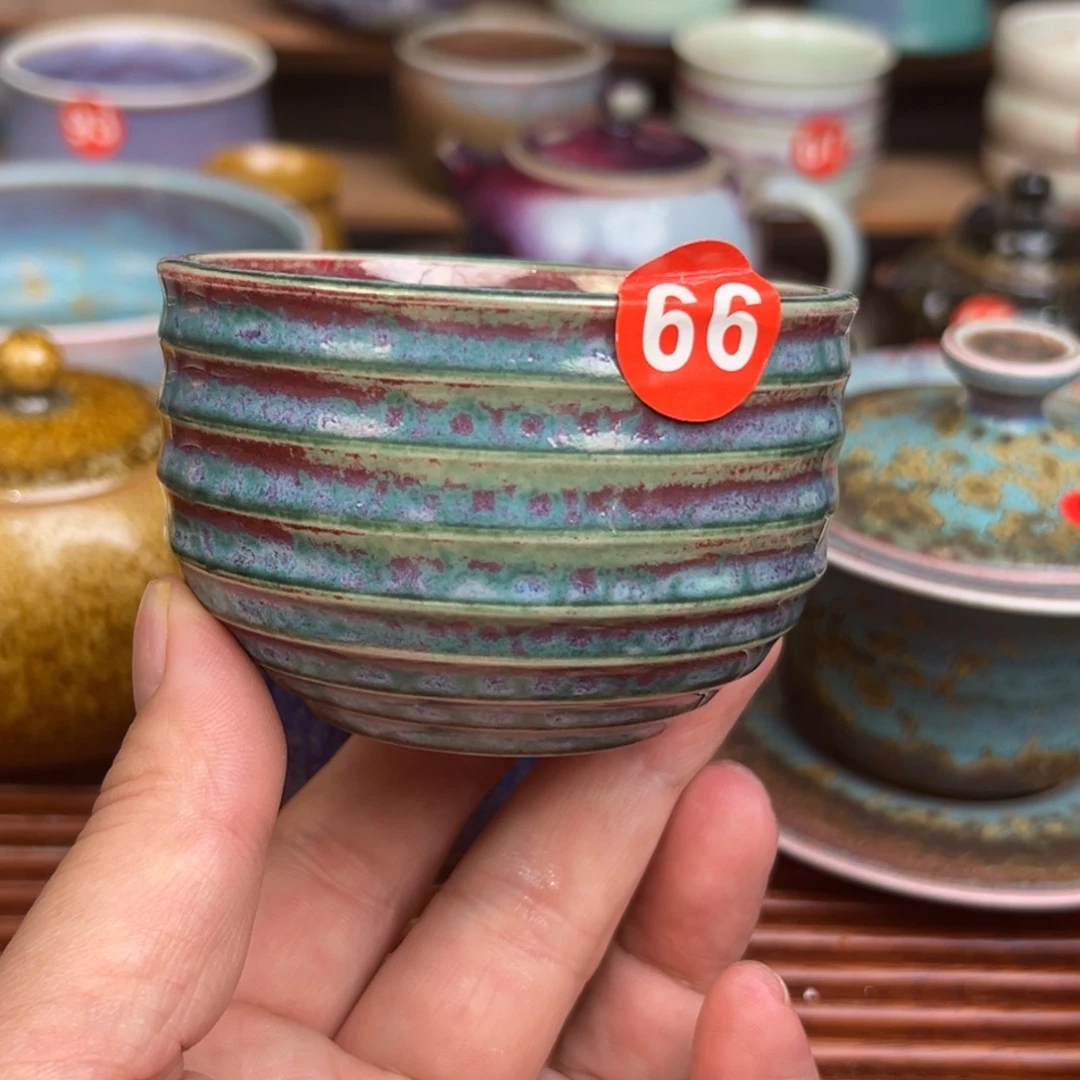 手工制作钧窑茶器