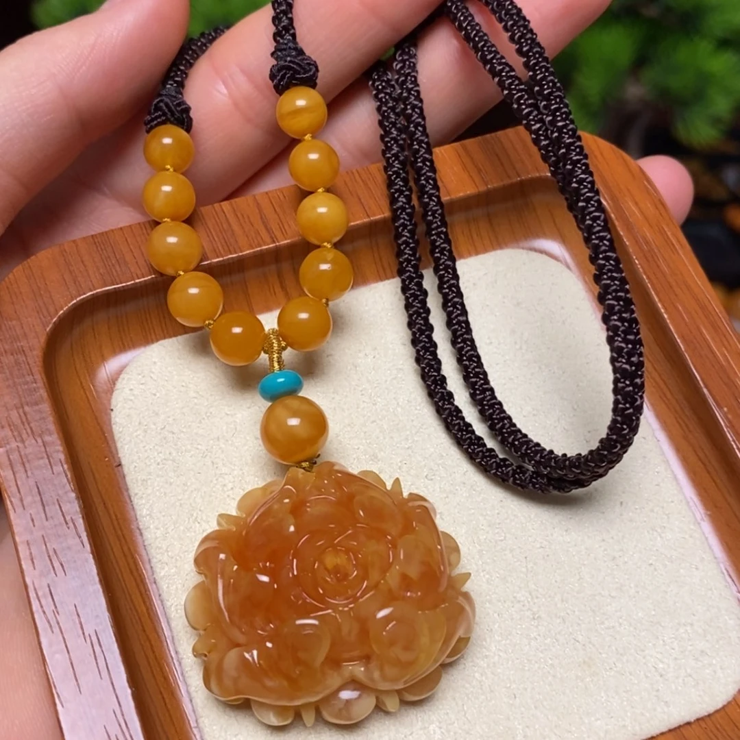 【闪购商品】蜜蜡颈饰未镶嵌项链
