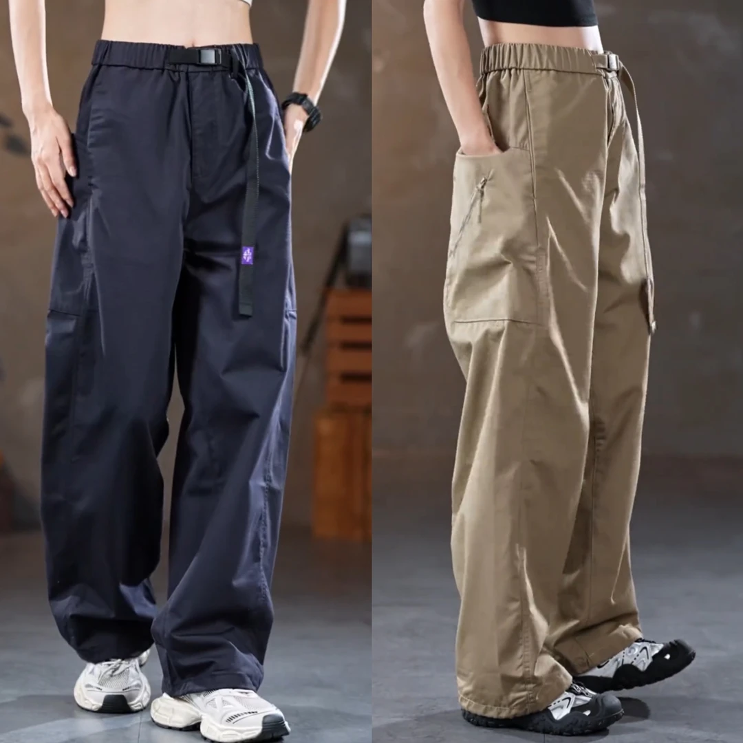 春季口袋直筒工装裤痞帅洋气户外宽松百搭美式穿搭休闲裤裤子男生