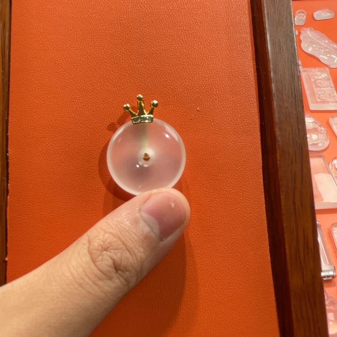 石英质玉合金平安扣