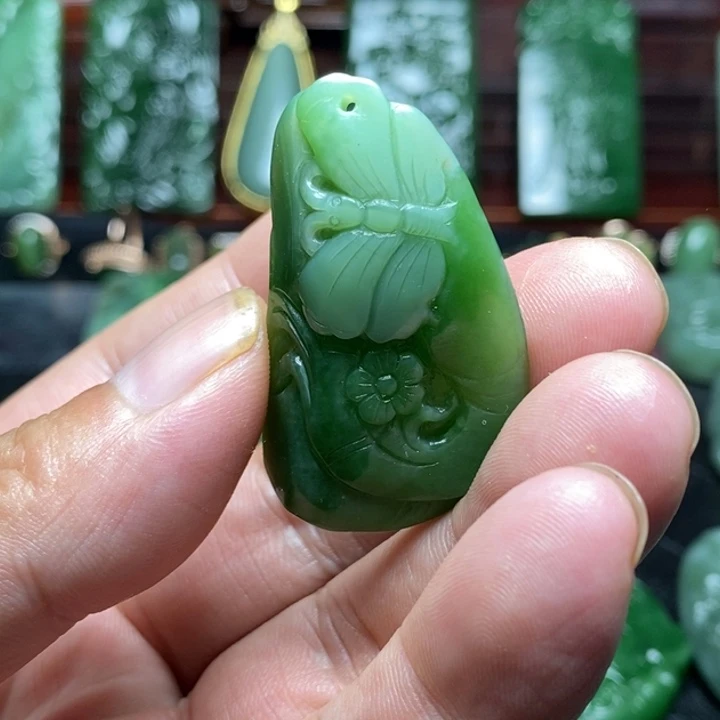 和田玉（碧玉）未镶嵌挂件