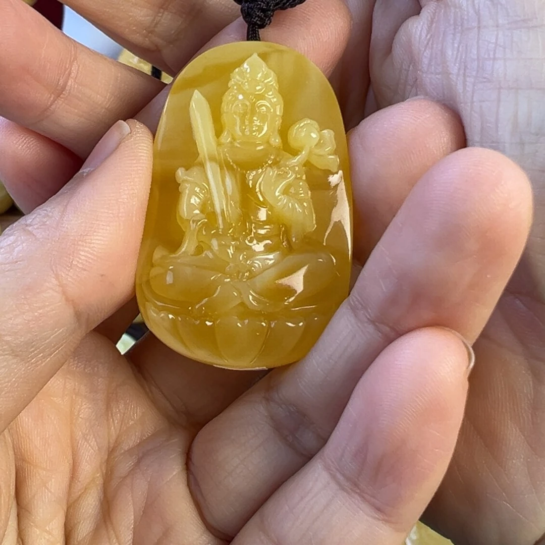 蜜蜡吊坠(赠链)未镶嵌金**温