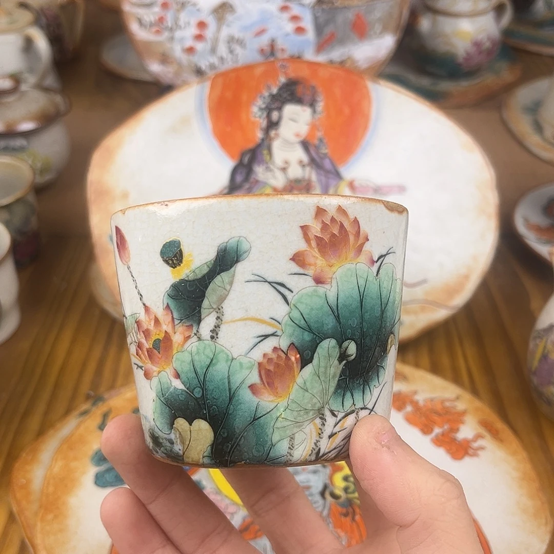 闪***电杯景德镇陶瓷手作