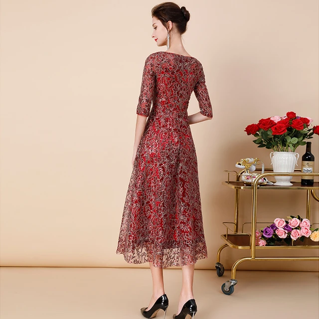 嫁女儿高贵新娘妈妈装喜婆婆婚宴礼服洋气2025新款春连衣裙遮肚子