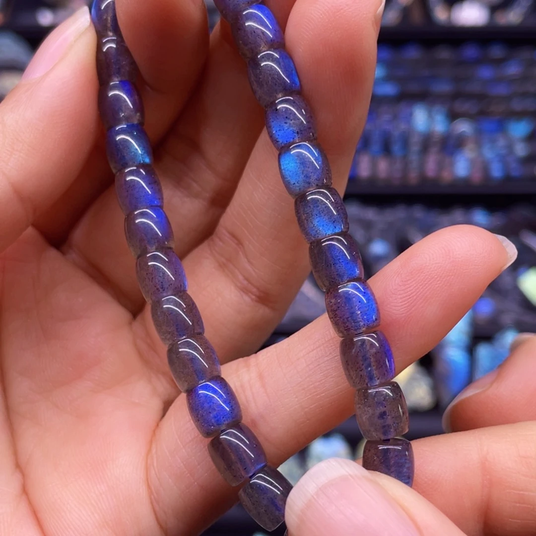 未镶嵌手串长石冬**河6.5左右