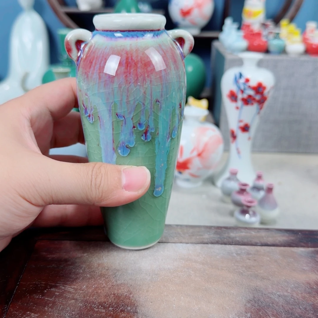 陶瓷手工小花器摆件