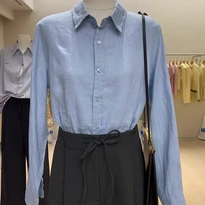 【Z】523/2211/139-9    衬衫女春季设计感宽松夏季防晒衬衣