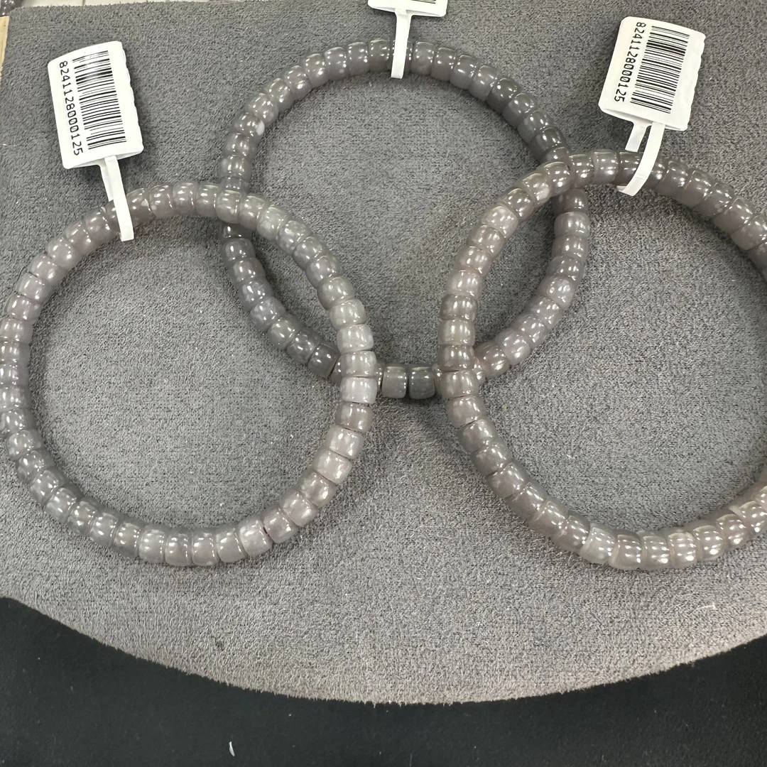 【小院甄选】烟紫和田玉直切约5mm 多样性发一件 XZ011