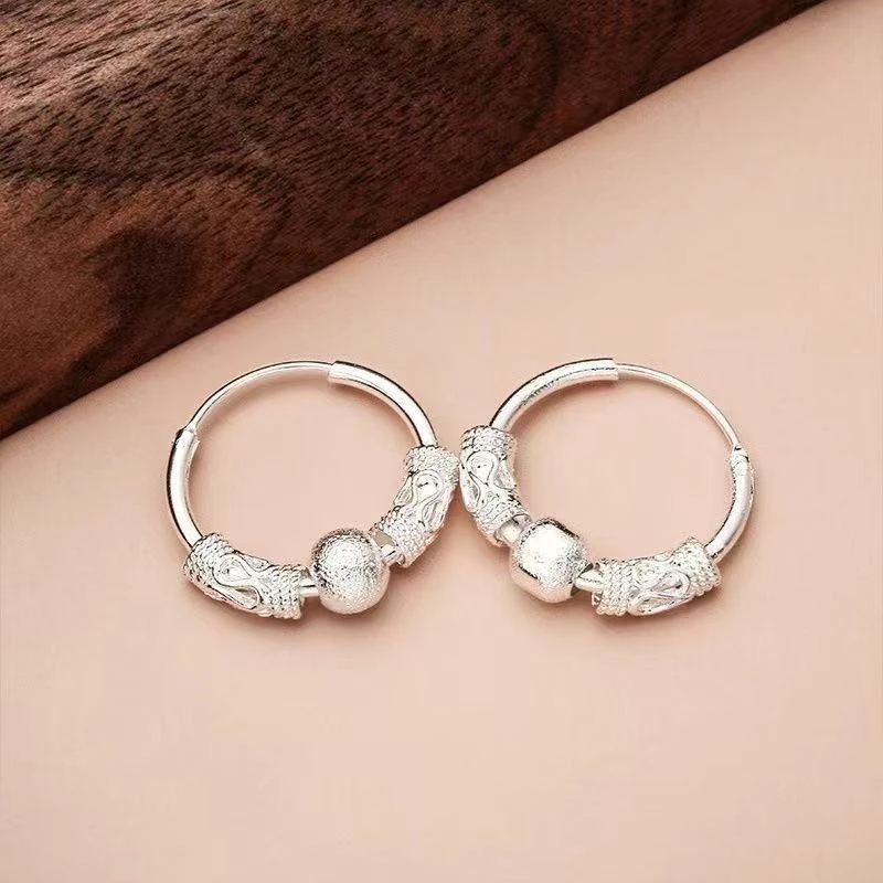 纯铜耳饰 精致工艺如意可转动耳环气质女高级时尚潮流百搭