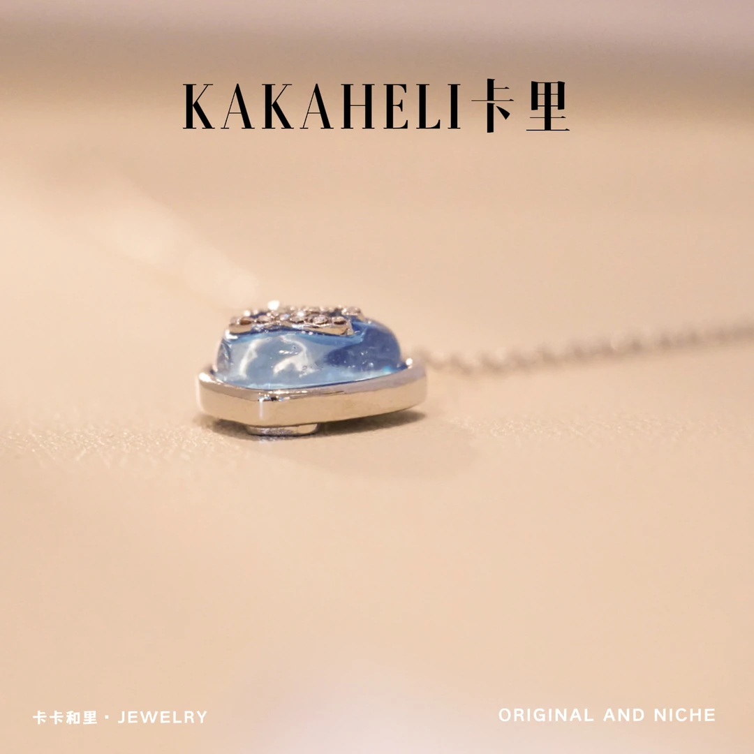 铜合金项链 莫莉甘纺血锭海月轻奢项链 X147