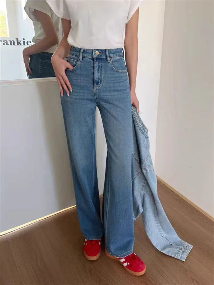 M.Duo【67530】2025春季时尚百搭显瘦窄版直筒裤