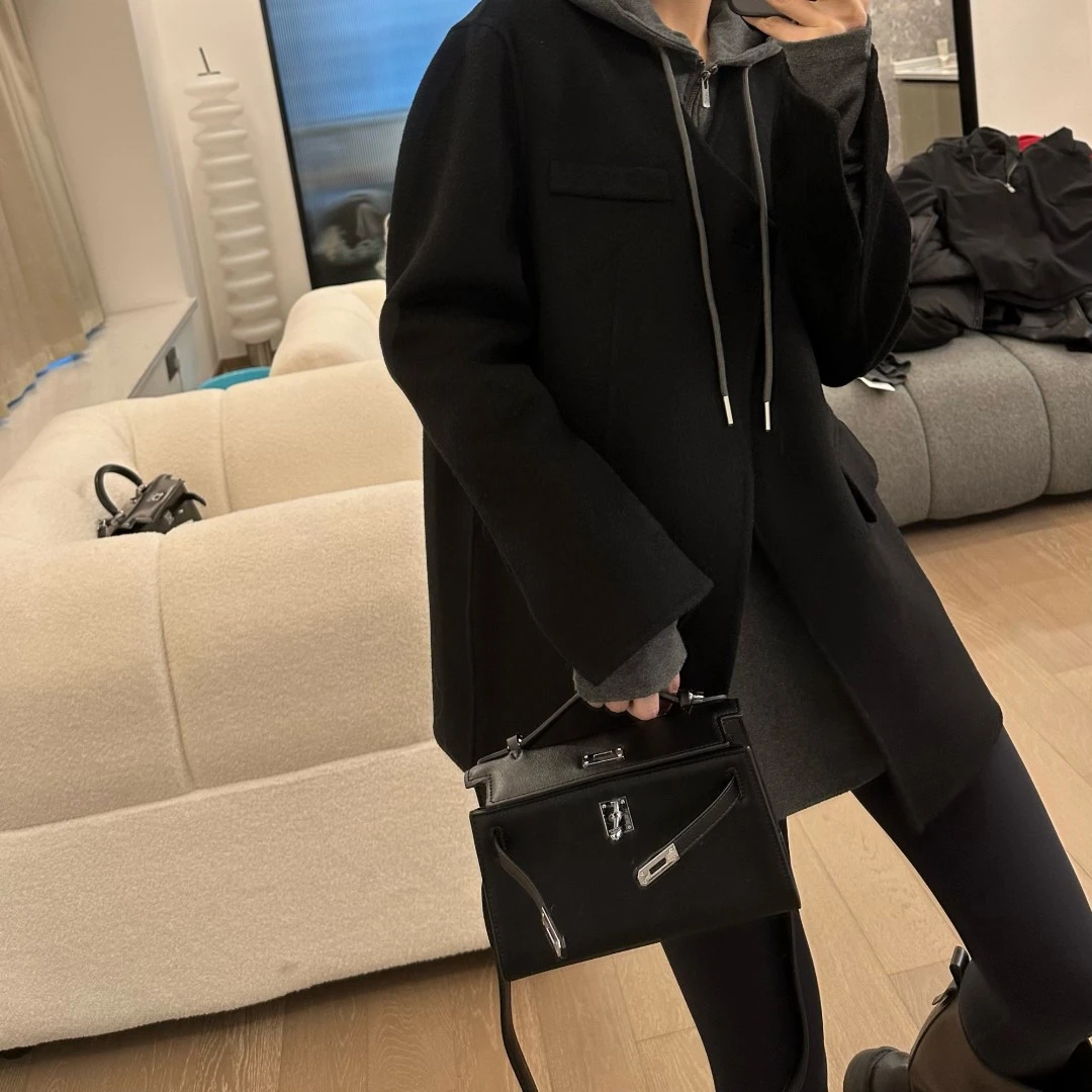 定制双面羊绒毛呢外套 / 秋冬极简上衣 2212Y2480