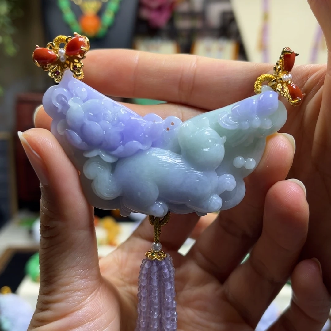翡翠未镶嵌颈饰天然翡翠