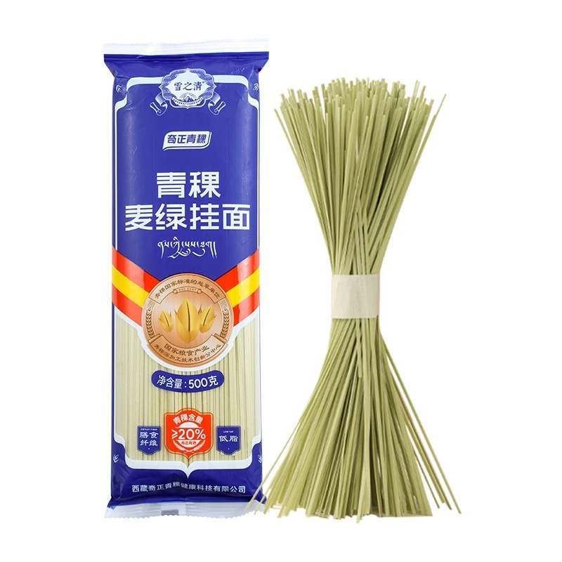 奇正青稞麦绿挂面杂粮面低脂肪家常汤面拌面青稞面500g*1袋