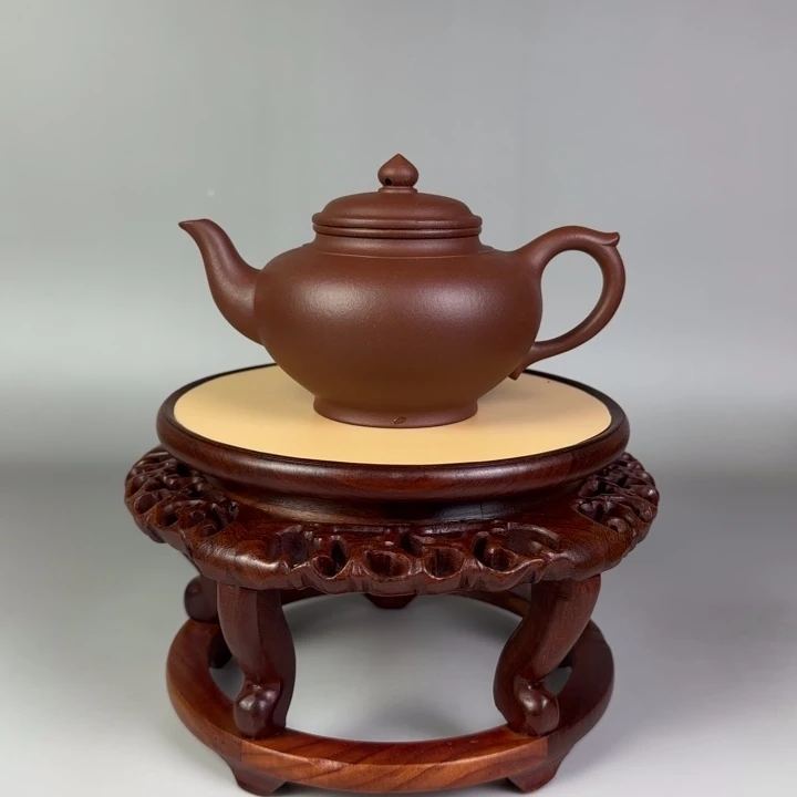 茶壶底槽青笑樱壶270 cc全手工制作