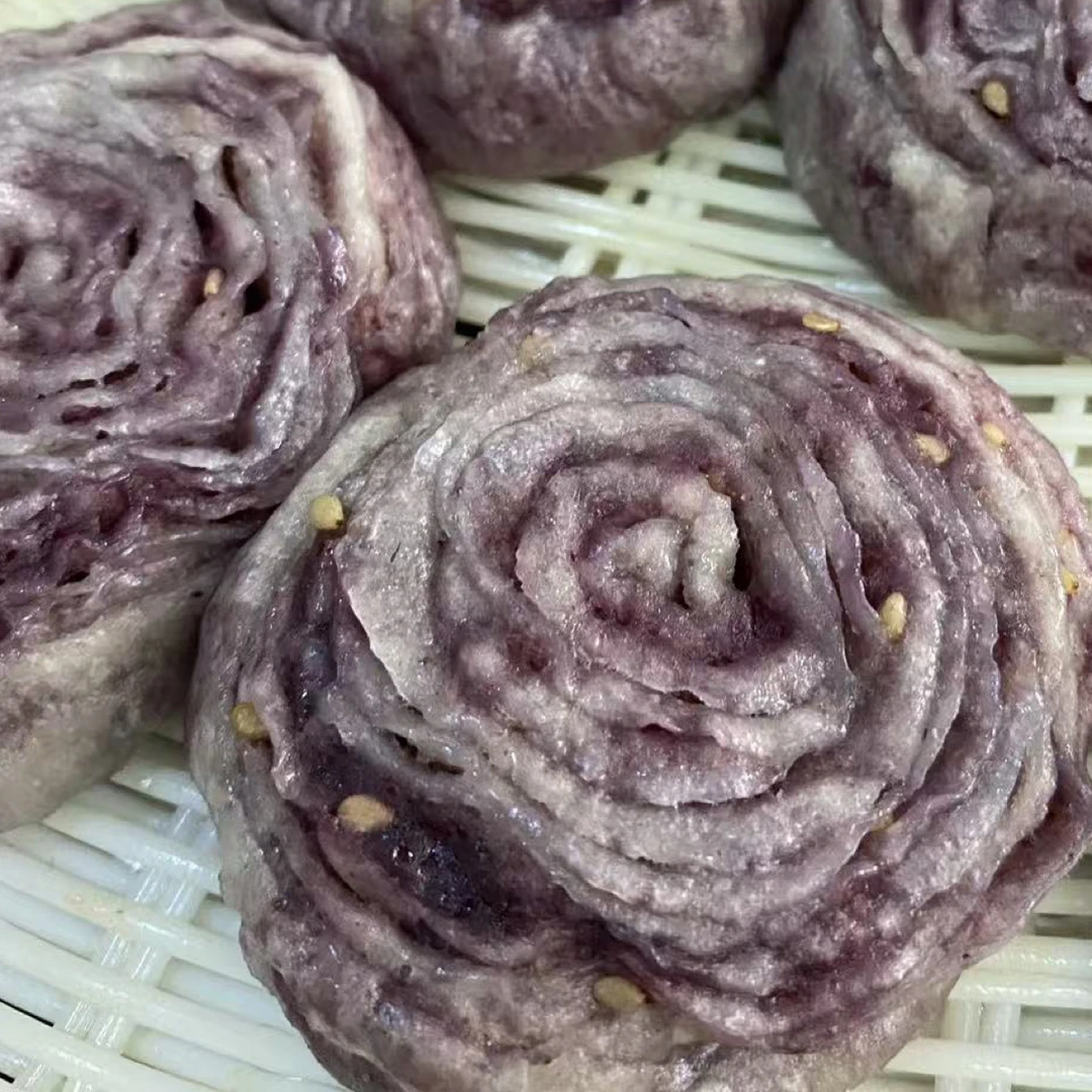 新鲜破酥紫薯小花卷（10个）松软清香