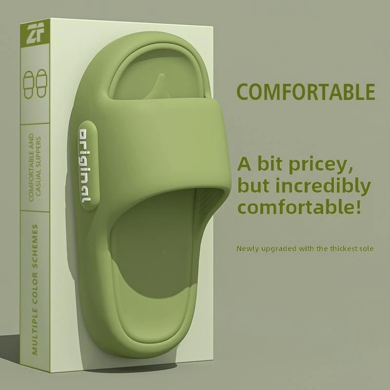 防滑拖鞋，无臭脚，女式夏季Eva室内家居静音厚底浴室男软底优品