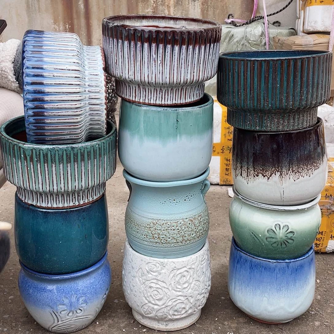 红陶王嫂花盆0212-338框