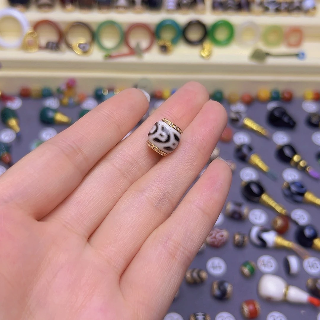 玛瑙/玉髓单珠卡11未镶嵌