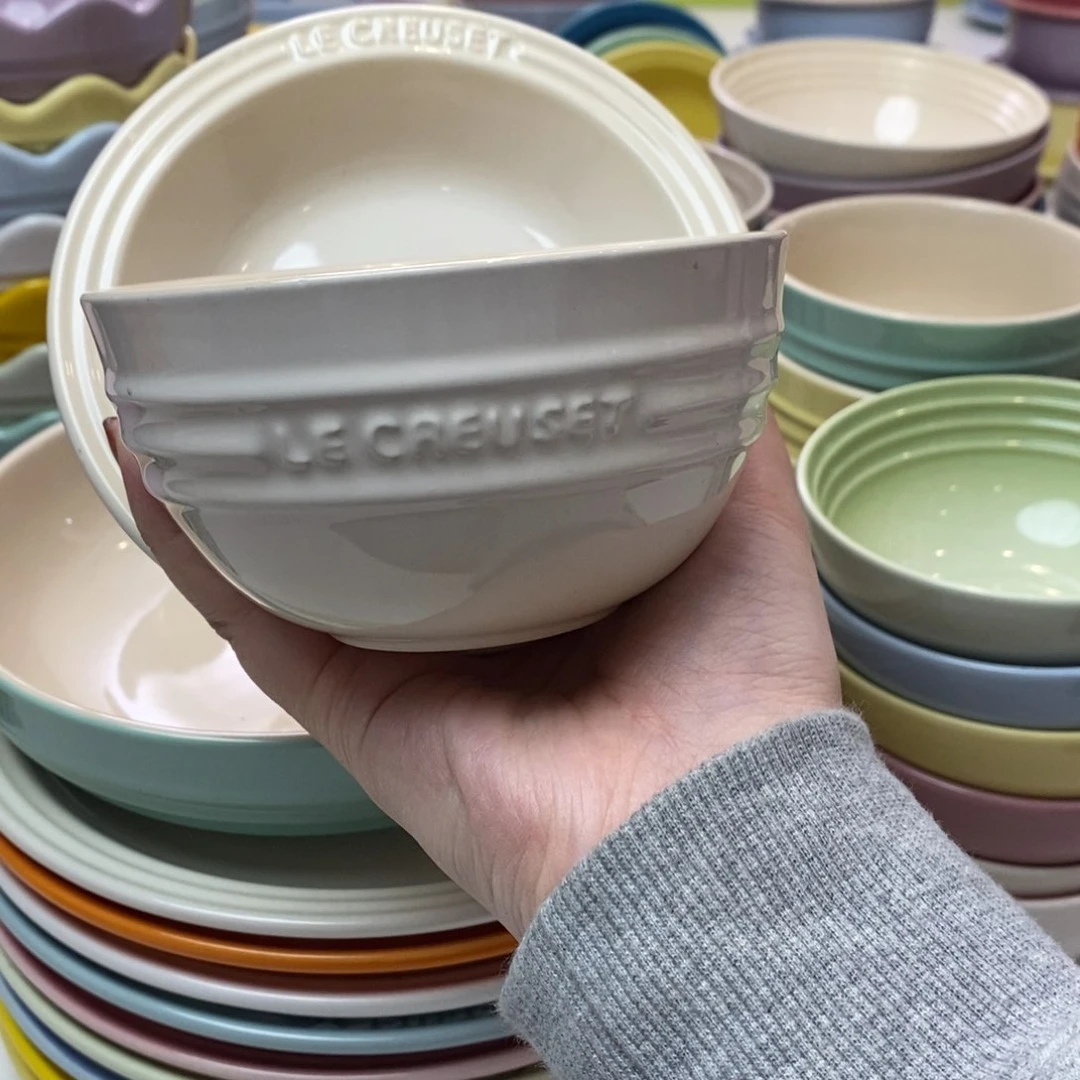 瓷片微瑕2个组合套装6小草帽5英寸米饭碗