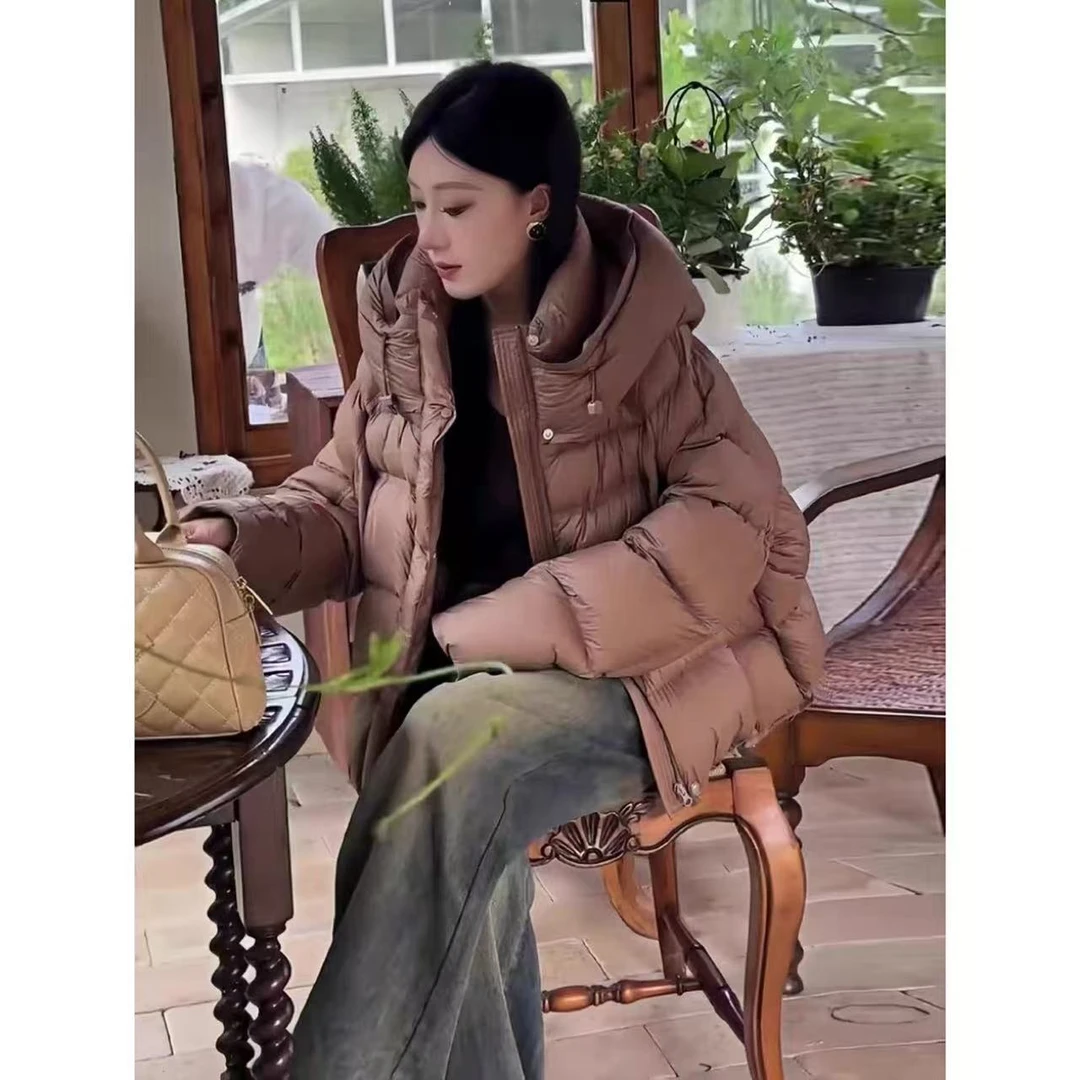 高档泡芙云朵韩系简约保暖新款加厚时尚面包服棉服4969[XSLF]