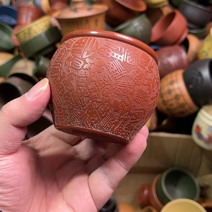 紫砂茶杯全手工紫砂主人杯